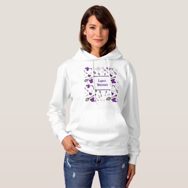 Pull À Capuche symboles du lupus  (Devant entier)