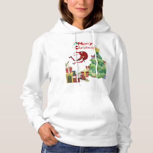 Pull À Capuche T-shirt à capuche Cadeau Arbre de Noël Santa Migno