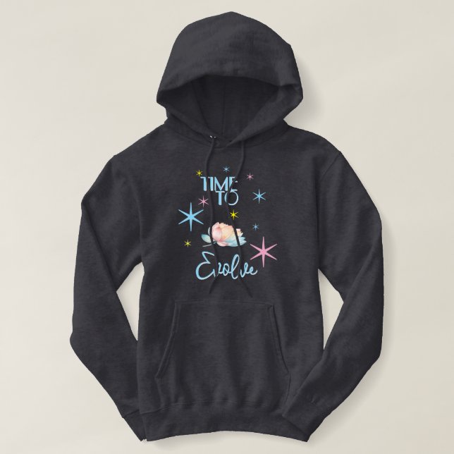Pull À Capuche T-shirt à capuche Cosmic Lotus : le moment d'évolu (Design devant)