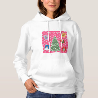 Pull À Capuche T-shirt à capuche de Noël joyeux et lumineux