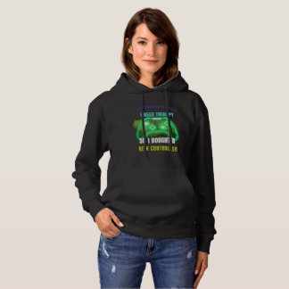 Pull À Capuche T-shirt à capuche graphique manette néon Citation