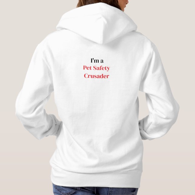 Pull À Capuche T-Shirt à capuche pour femmes Croisé(e) de la sécu (Dos)