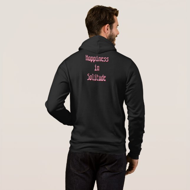 Pull À Capuche T-Shirt Bonheur en Solitude (Dos entier)