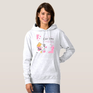 Pull À Capuche T-shirt chat femme