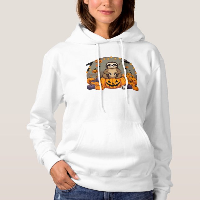Pull À Capuche T-shirt classique Sloth-o-ween (Devant)