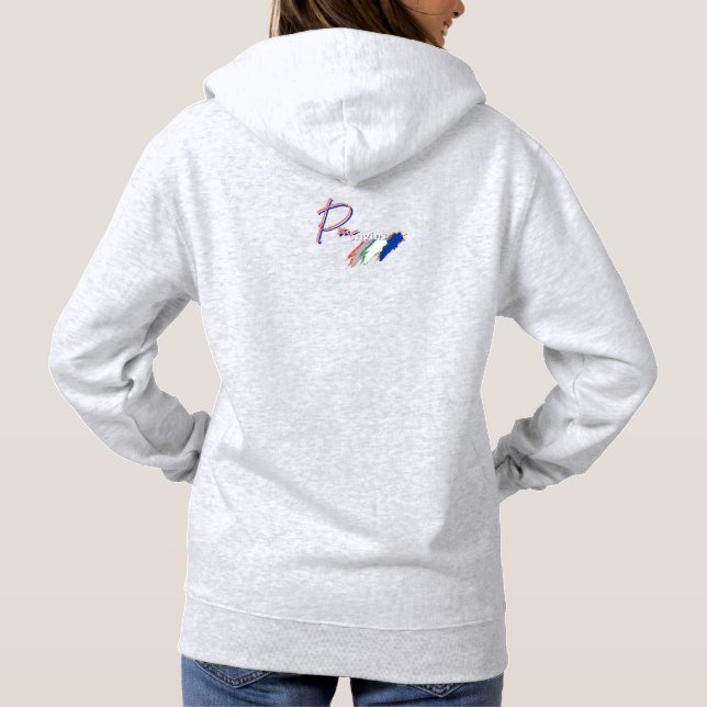 Pull À Capuche T-Shirt CNMI Finger Heart Black-Out (Dos)