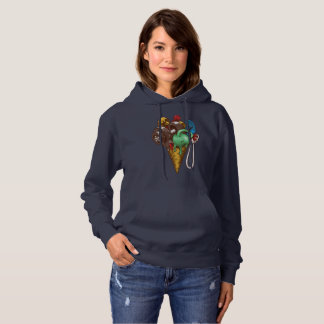 Pull À Capuche T-Shirt d'entraînement à la crème glacée