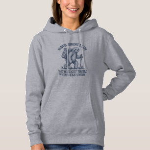 Pull À Capuche T-shirt drôle de paresseux randonnée_1