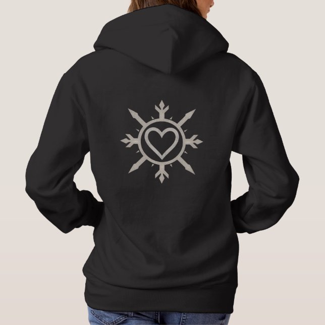 Pull À Capuche T-Shirt "Emblème de l'amour" (Dos)