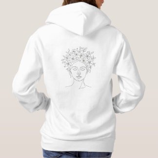 Pull À Capuche T-Shirt "Fleurir" Femme Florale | Boho Jardin