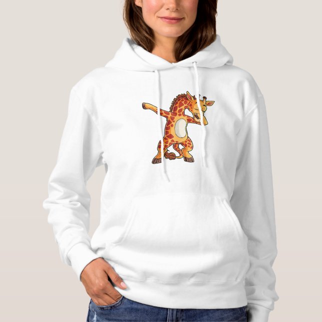 Pull À Capuche T-shirt Giraffe Dabbing Giraffes Dabe Dab Dance T (Devant)