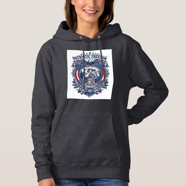 Pull À Capuche T-shirt graphique vectoriel de l'observateur d'ois (Devant)