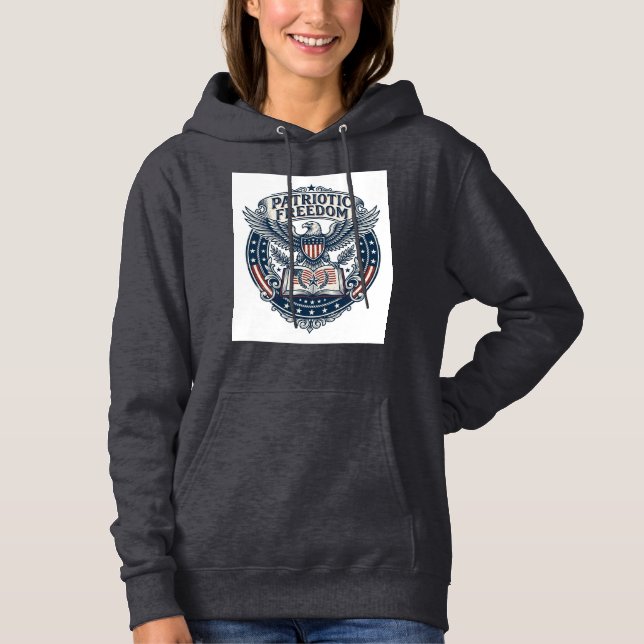 Pull À Capuche T-shirt graphique vectoriel du club de lecture pat (Devant)