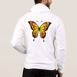 Pull À Capuche T-Shirt Illustration Papillon Insecte Bleu-20284