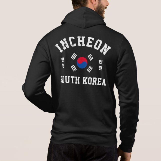 Pull À Capuche T-shirt Incheon Corée du Sud (Dos)