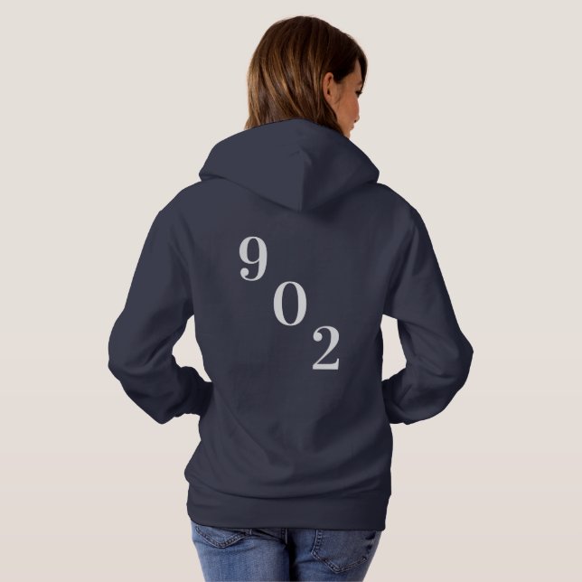 Pull À Capuche T-shirt Nouvelle-Écosse Nouvelle-Écosse 902 Sweats (Dos entier)
