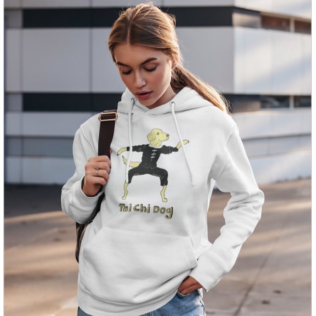Pull À Capuche Tai Chi Dog Golden Labrador jaune labo (Créateur téléchargé)