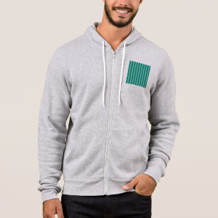 Pull À Capuche Tanager Turquoise, sarcelle bleue et motif répétit