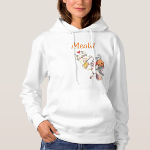 Pull À Capuche Tas de ronrons Un moment de câlins de chats & Lui