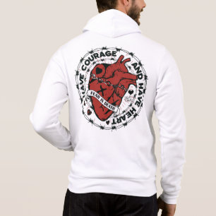 Pull À Capuche Tattoo coeur heart have courage and have heart slo
