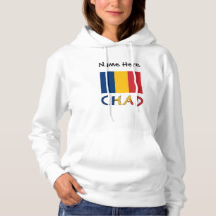 Pull À Capuche Tchad et Drapeau Tchadien Personnalisés