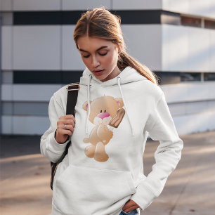 Pull À Capuche Teddy Bear With An Ice Block Hoodie