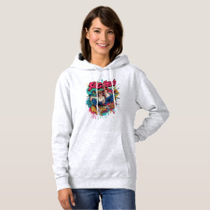 Pull À Capuche Tee-shirt d'art pop rétro – Style de jeunesse lumi