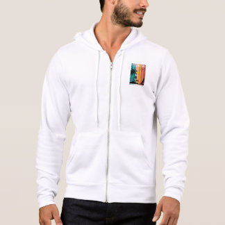 Pull À Capuche Tee-shirt Rétro Été Peint dans la Lumière du Solei