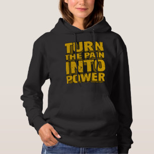 Pull À Capuche Teenova .. TRANSFORMEZ LA DOULEUR EN PUISSANCE  ,,