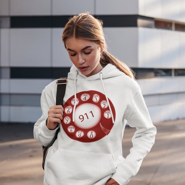 Pull À Capuche Téléphone d'urgence (Créateur téléchargé)