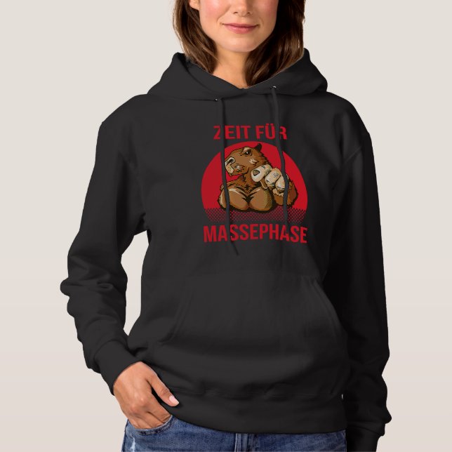 Pull À Capuche Temps pour la phase de masse Backprint Bodybuildin (Devant)
