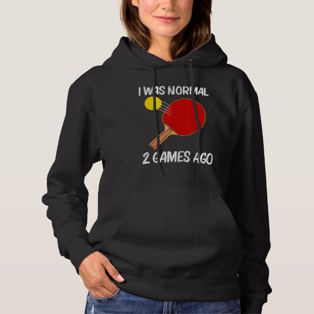Pull À Capuche Tennis de table cool pour hommes femmes sport ping (Devant)