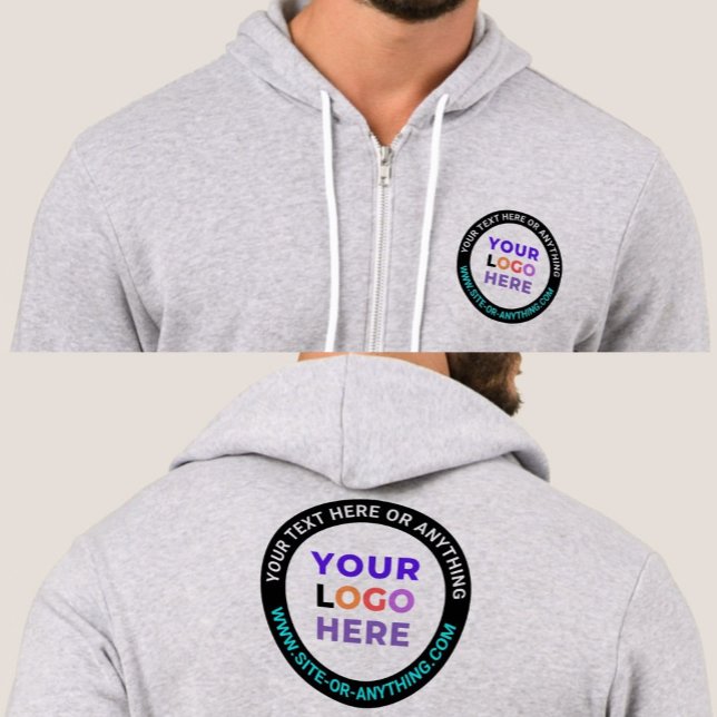 Pull À Capuche Texte avant et arrière personnalisé | Logo d'entre (Front and Back Print Hoodie
)