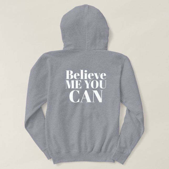 Pull À Capuche Texte Personnalisé Design Moderne Minimal Femmes G (Design dos)