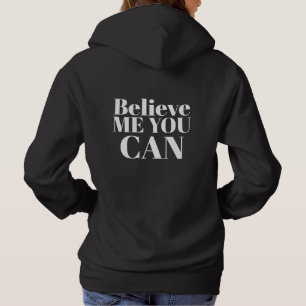Pull À Capuche Texte Personnalisé Design Moderne Minimale Femmes