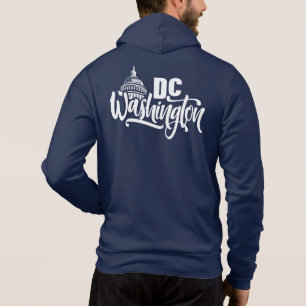 Pull À Capuche Texte personnalisé Washington DC
