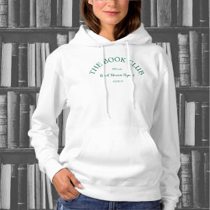 Pull À Capuche The Book Club Green Crest Lire Discuter Répéter