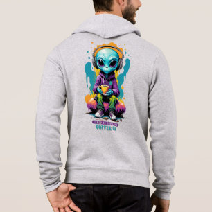 Pull À Capuche Thé dans Zoned out Café On Belle Art Alien