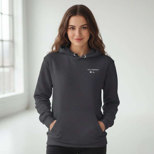 Pull À Capuche The Eternal Date – Personalized Roman Numeral  (Créateur téléchargé)