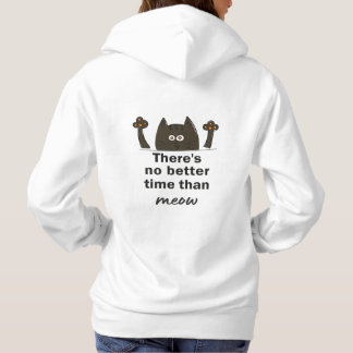 Pull À Capuche there's no better time than meow hoodie
