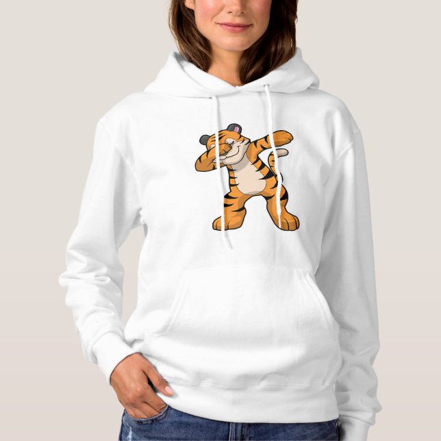 Pull À Capuche Tigre à Hip hop Dance Dab (Devant)