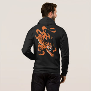 Pull À Capuche Tigre de Feu : Design audacieux asiatique