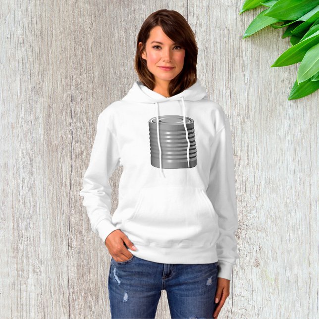 Pull À Capuche Tin Can Womens Hoodie (Créateur téléchargé)