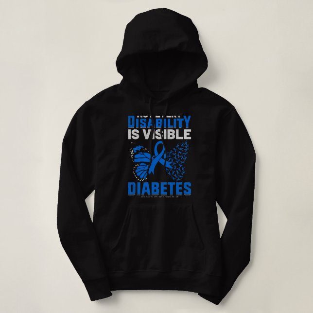 Pull À Capuche Tous Les Handicapés Ne Sont Pas Visibles Sensibili (Design devant)