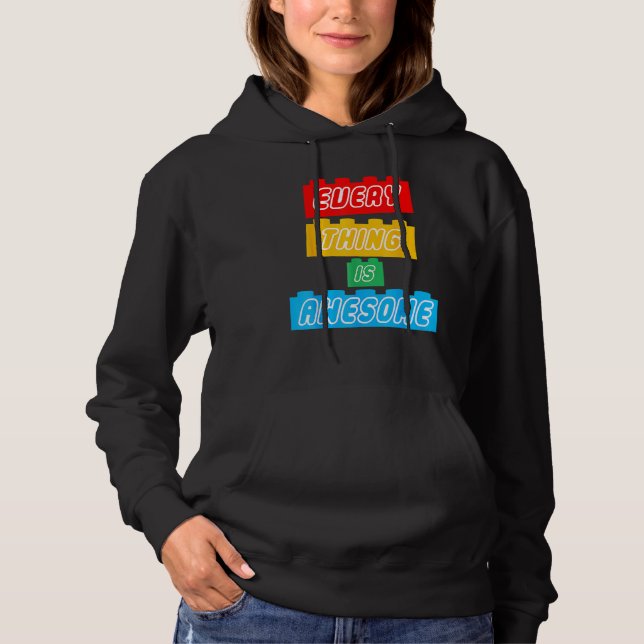 Pull À Capuche Tout Est Magnifique Pour L'Optimiste Éternel (Devant)