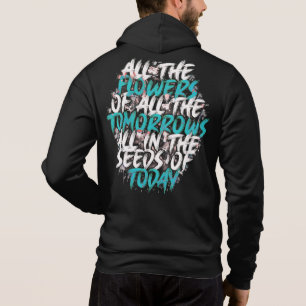 Pull À Capuche Toutes les fleurs de Tomorrow Streetwear Citation-