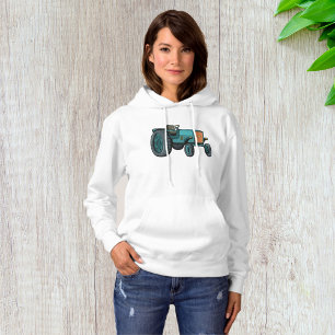 Pull À Capuche Tracteur vert