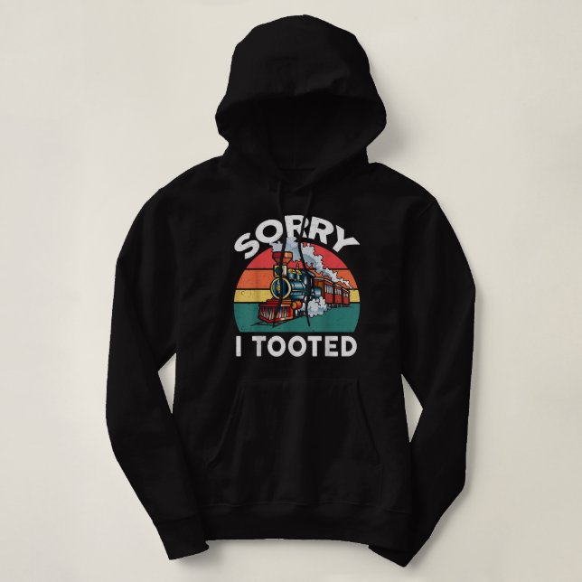 Pull À Capuche Train Désolé J'Ai Pris Des Vêtements Drôle Bébé Ga (Design devant)