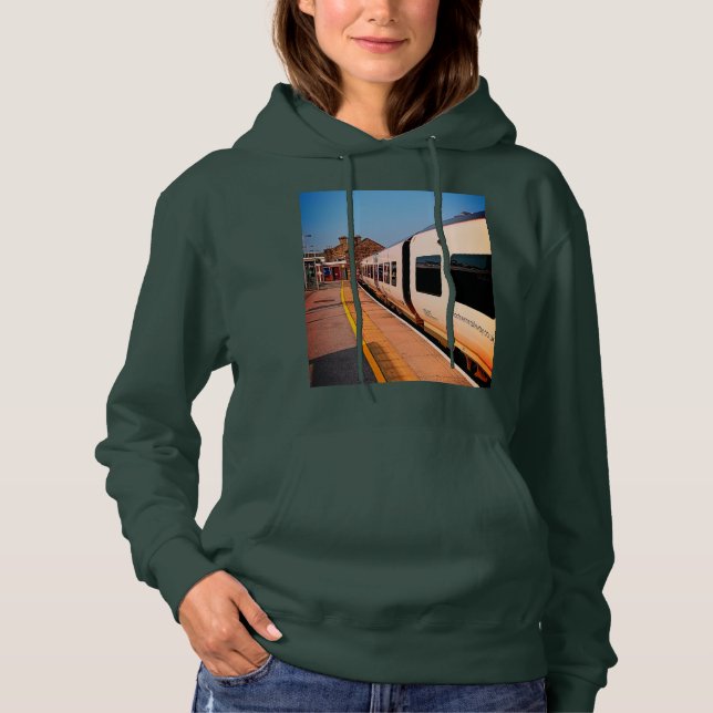 Pull À Capuche Train latéral, à la gare (Devant)