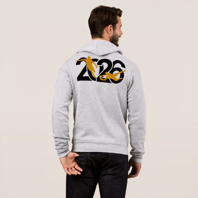 Pull À Capuche Travailleur acharné ou regardeur de highlights Foo (Dos entier)